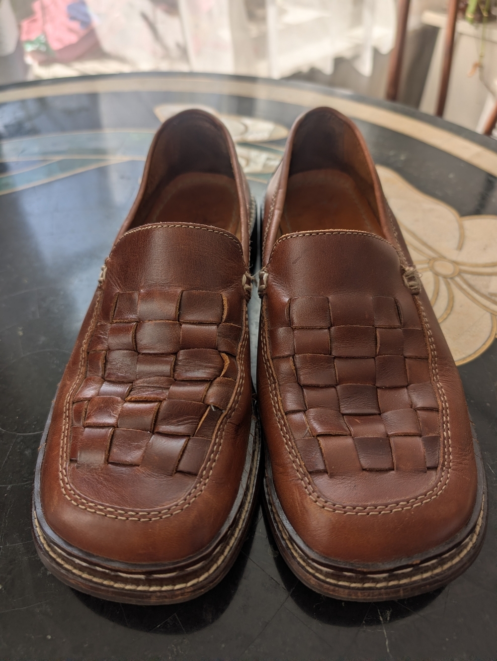 Frye Corsica Woven Moc Loafer Leather W7